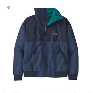 NWOT PATAGONIA SHELLED SYNCHILLA blue green jacket bomber